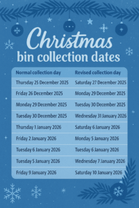 Updates to bin collections over christmas